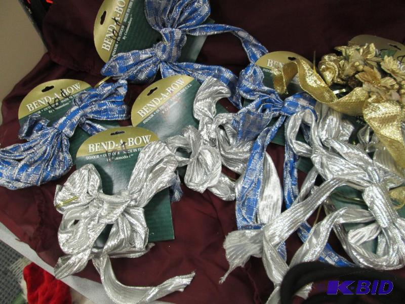 Qty 8 bend a bow blue silver and gold...