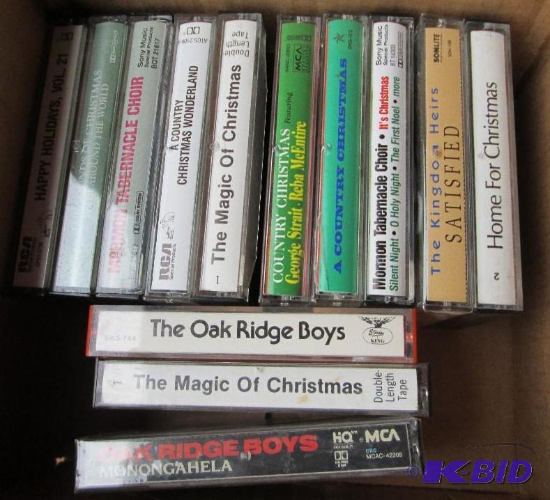 lot 123 image: mixed lot of tapes, Oak Ridge Boys and more, ...