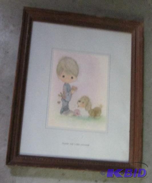 lot 253 image: framed print- Precious Moments  &quotPraise...