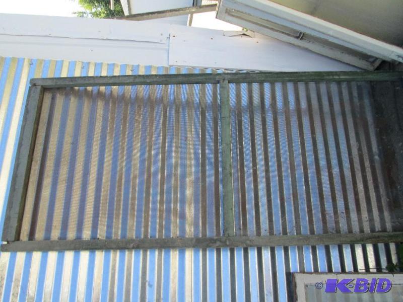 lot 30 image: solid wood frame with screens, 34x78...