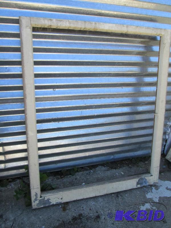 lot 32 image: solid wood window frame without glass, 34x 40...