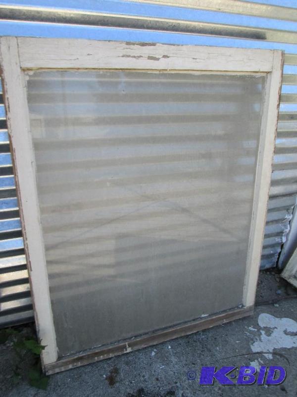 lot 33 image: window,solid wood window with glass,33 34x40...