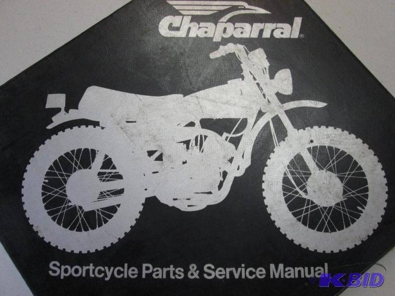 lot 44 image: Chaparral sportcycle parts & service manu...