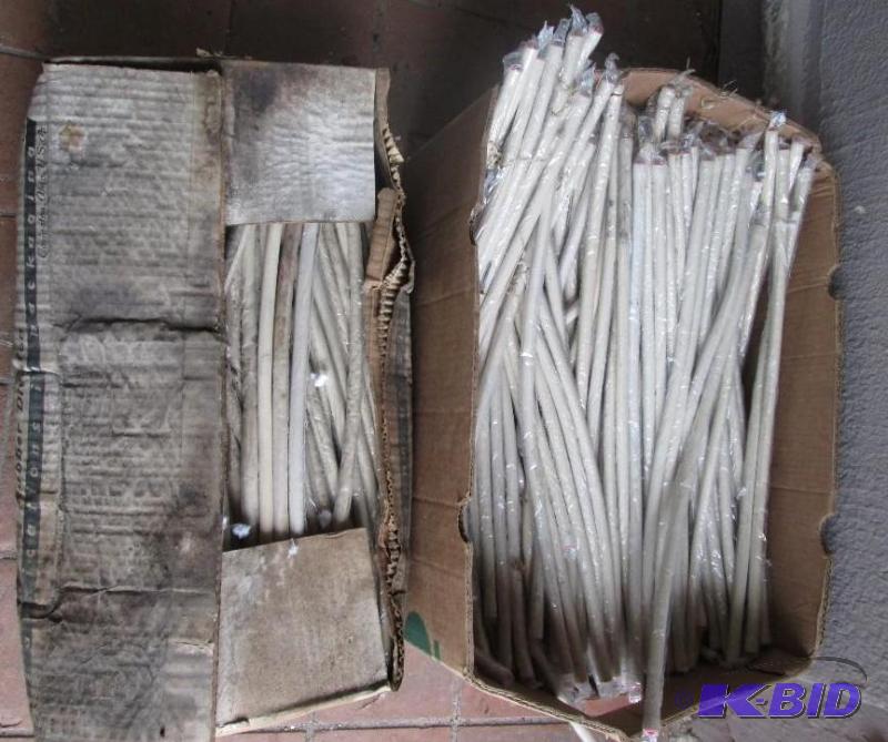 lot 51 image: vintage green-tip milk dispenser tubes, many-...