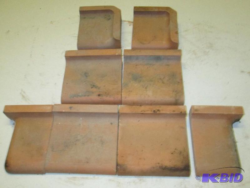 lot 74 image: extra thick old tiles, mint condition, 8 piec...