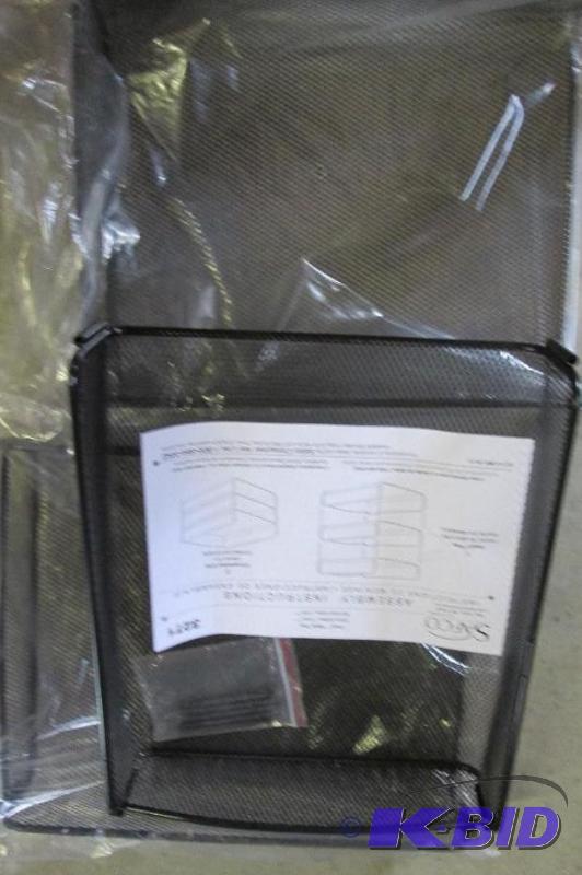 safco 2371BL mesh triple tray set of 3...