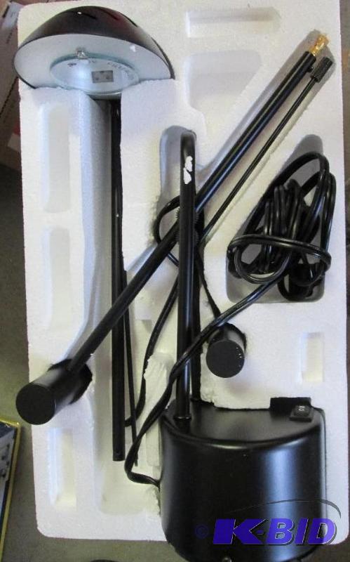 adjustable desk lamp, weighted base, black...