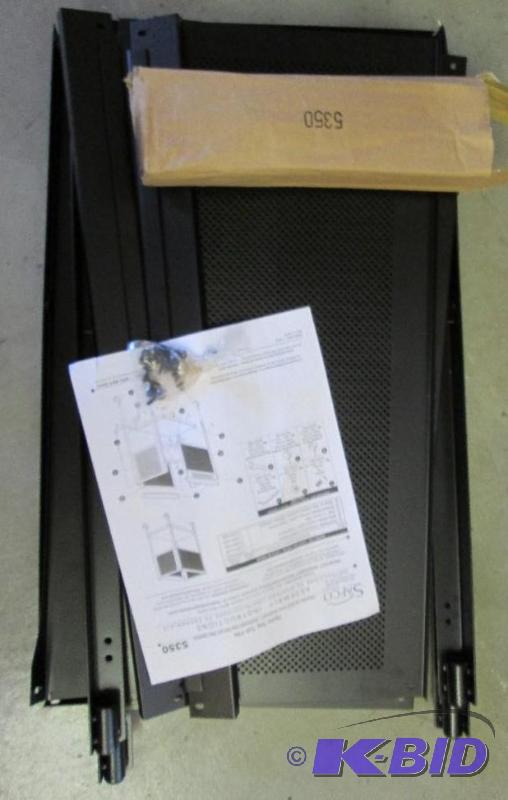 Safco black wheeled cart appears complete ma...