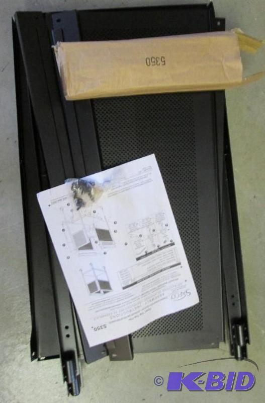 safco black wheeled cart appears complete ma...
