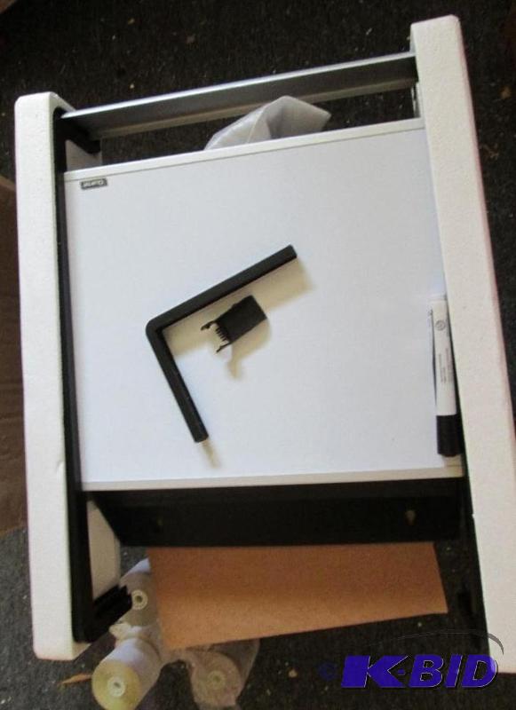 magnetic white board with magizine or paper f...