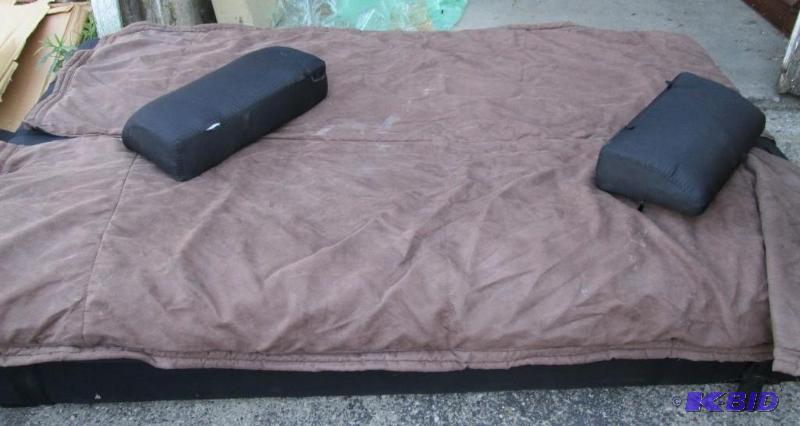 folding hide away bed stand folds up into a c...