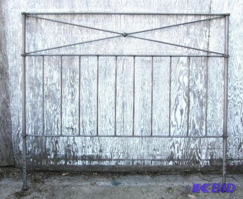 metal bed head board, new, streak painted loo...