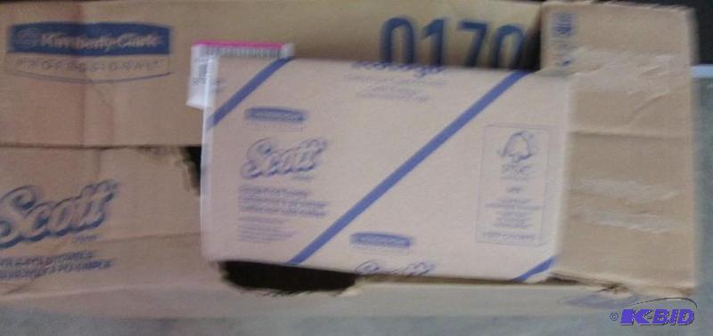 Damaged case of Scott tissues, single fold to...