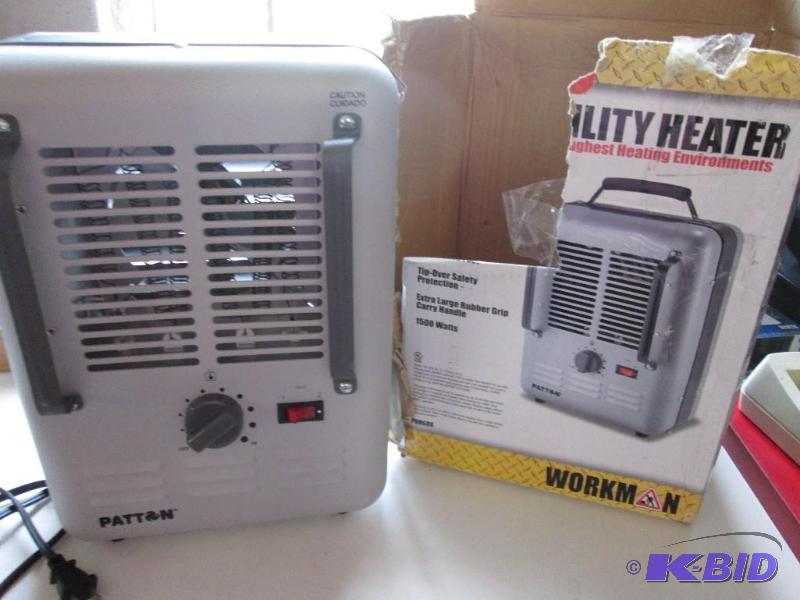 Patton heater, 1500 watt, tested and heats, d...