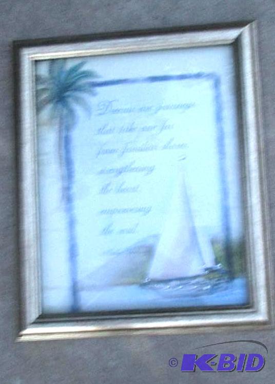 wall hanging sailboat with poem...