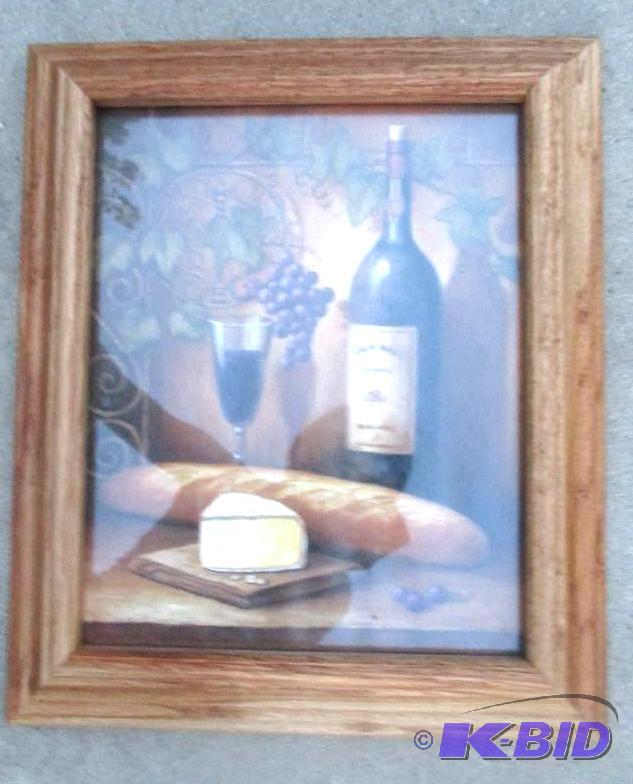 wall hanging wine bottle print...
