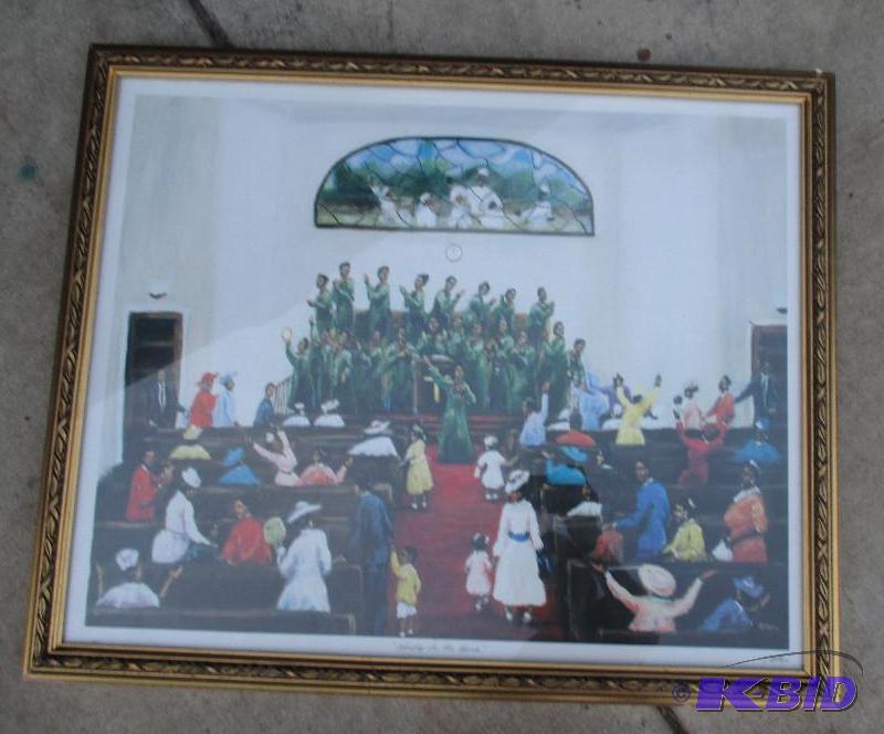 church painting print...