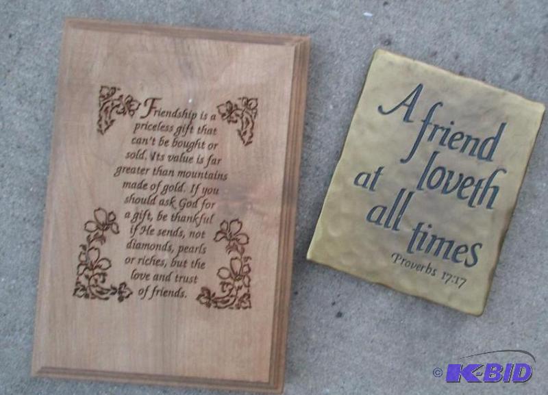 friendship plaques...