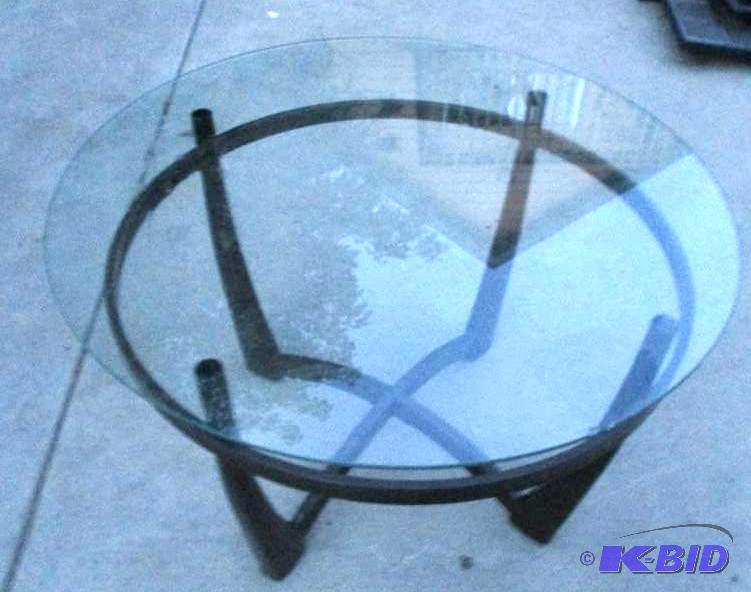 glass top table...