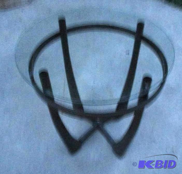 glass top table...