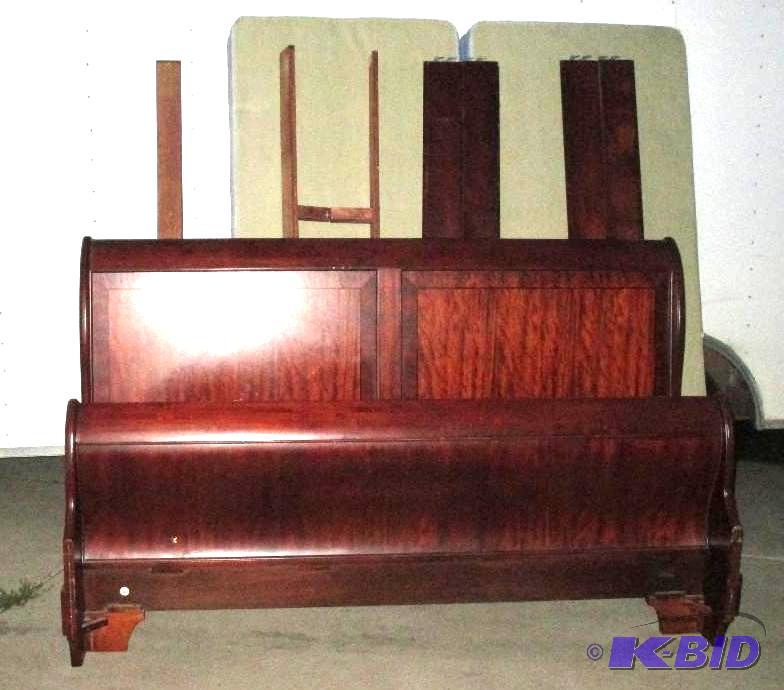 King size bed frame including box spring...