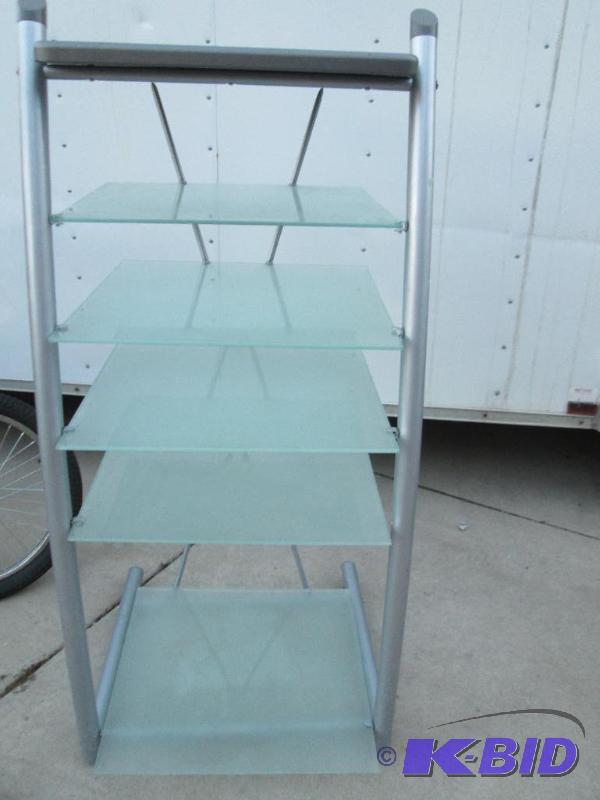 Glass entertainment with 5 glass shelves 47&q...