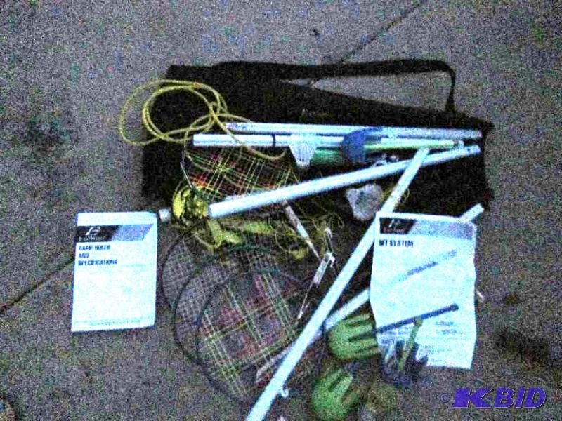 Game Set- badmitton, lawn darts by East Point...