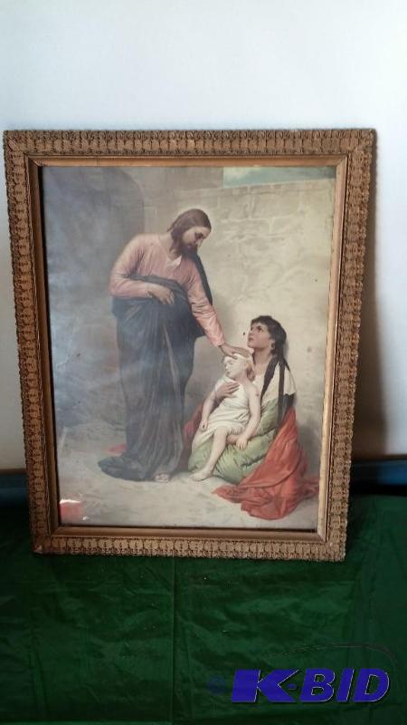 Vintage Jesus Heals a child picture...