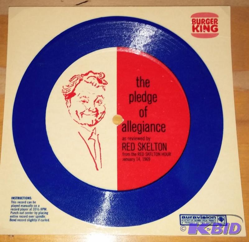 Red Skelton 1969 CBS Burger King 6&quot Flex...