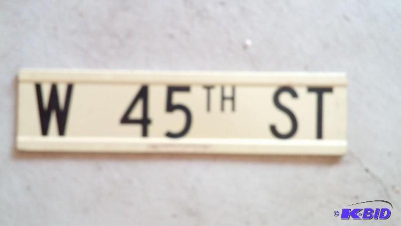 Vintage heavy metal street sign...