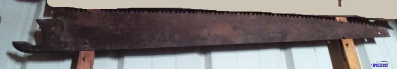 Vintage long single handled saw...