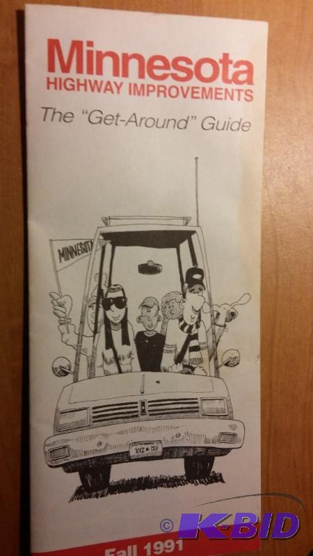 1991 Minnesota Highway Improvements Map...