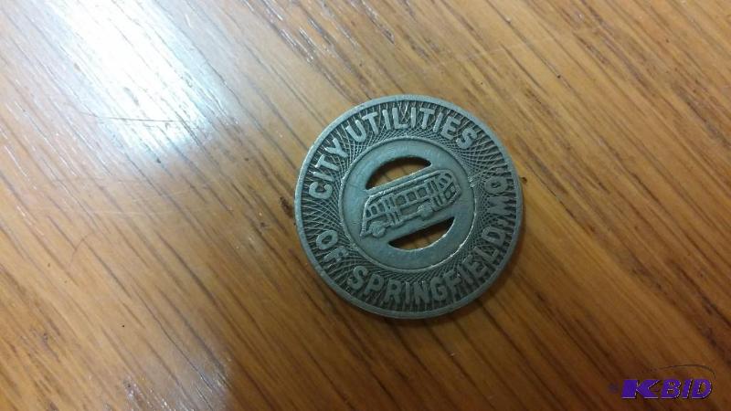 1922 City of Springfield Bus fare Token...