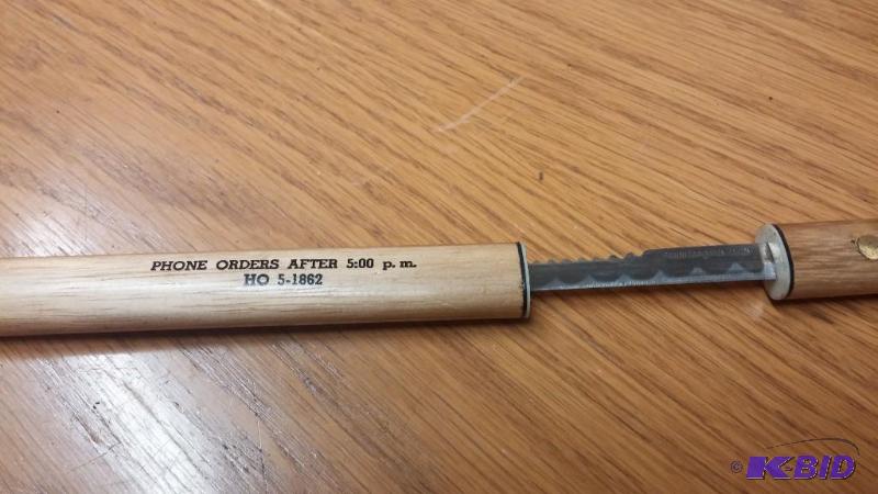 Vintage knife in sleeve--Georges Chemicals...