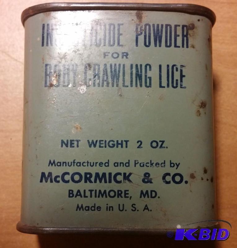 Vintage Lice Powder Container...