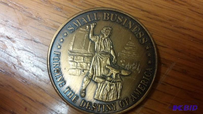 1977 Small Business Brass coin...