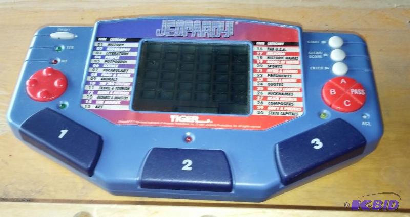 Jeopardy Hand held game...