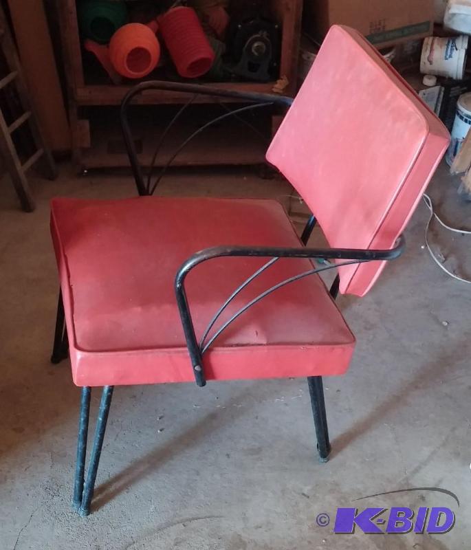 Wrought Iron Vintage Retro Chair...