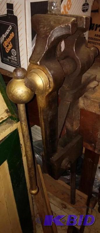 LARGE Brass ended VINTAGE VISE--EXCELLENT...