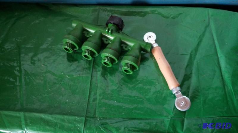 Garden hose manifold and Screen Sprine Tool...