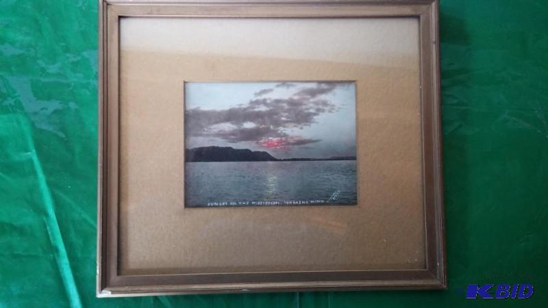 Vintage Sunset on The Mississippi Picture...