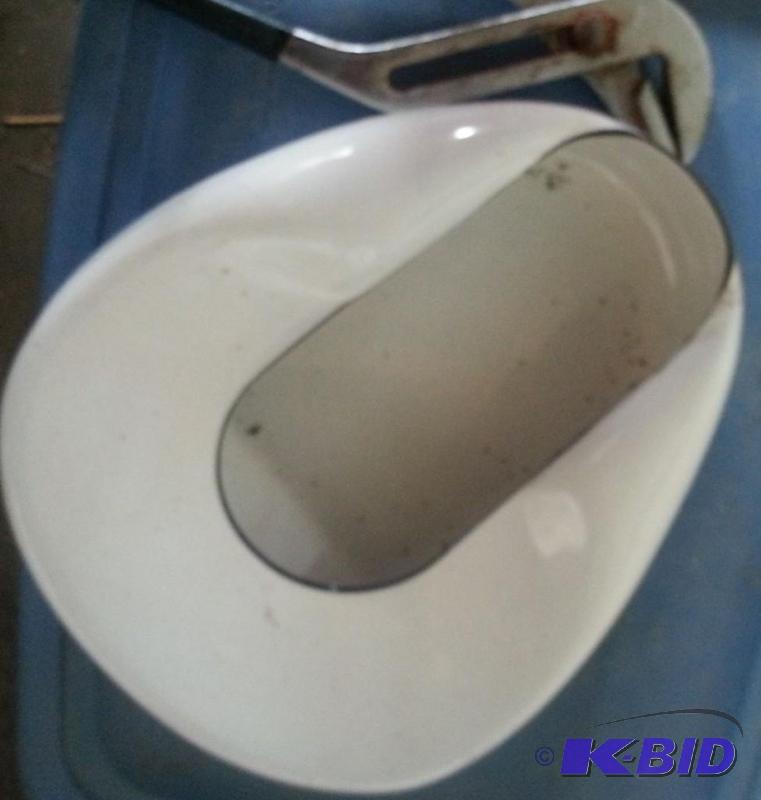 Metal bed pan...