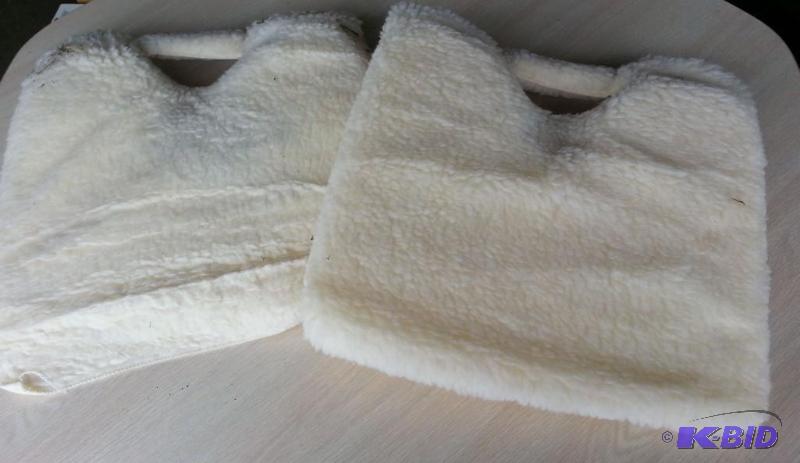 Pair of 2 sheepskin seats--carry along...