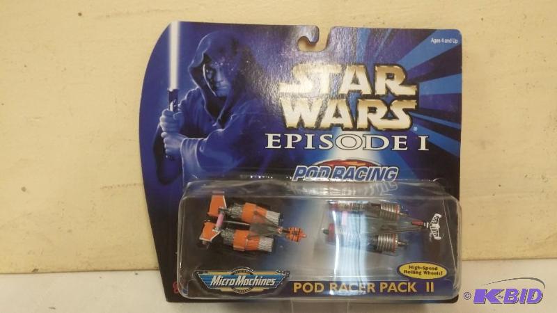 STAR WARS MICRO MACHINES POD RACER PACK #2 NE...