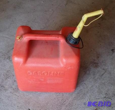 lot 27 image: 5 gal Gas can...