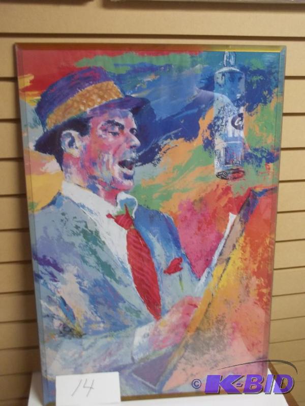 Frank Sinatra by Leroy Neiman, 30x20, great p...