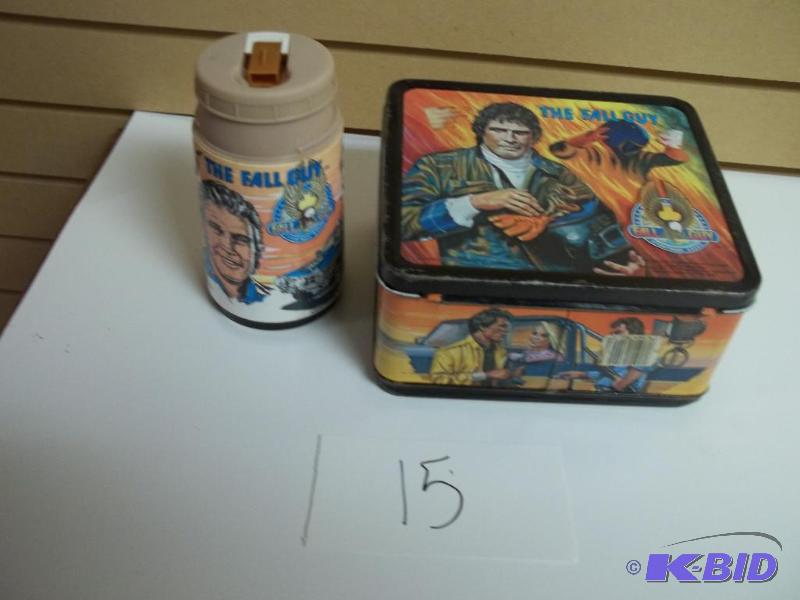 Fall Guy lunch box with thermos, nice conditi...
