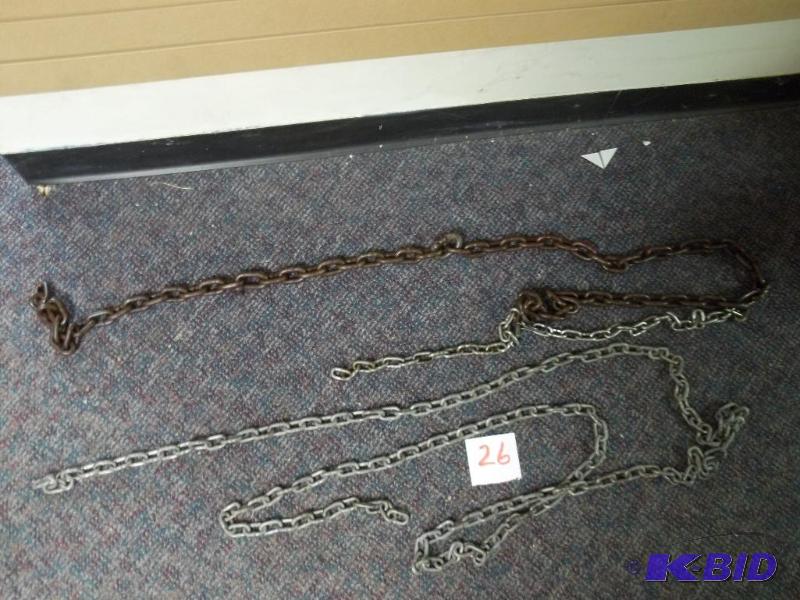 3 chains, assorted...