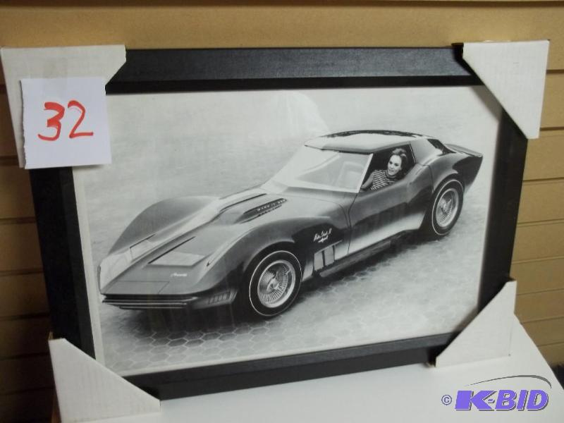 Corvette Mako Shark, new, black and white, 14...
