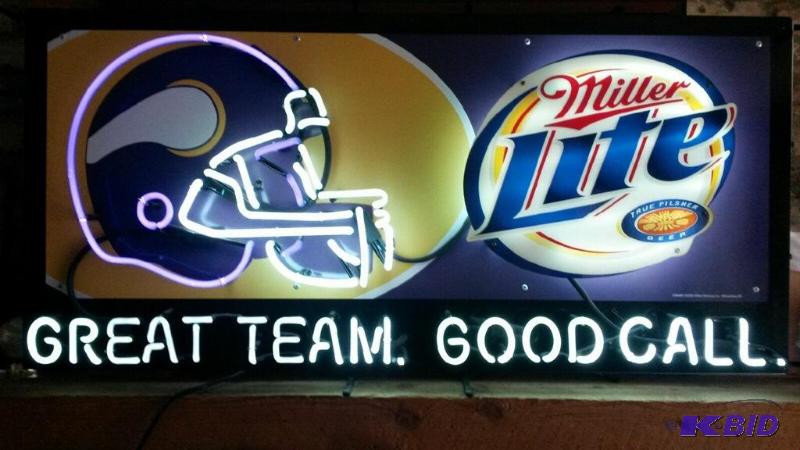 Minnesota Vikings beer sign, works...